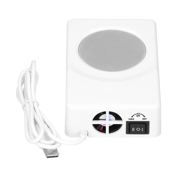 Portable USB Heating and Cooling Coaster for Home, Office, and Car