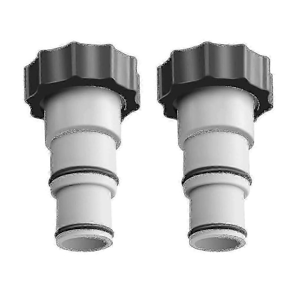 2-pack Intex A-serie slangadapter med gängad krage och tätningsringar (32 mm slangar till 38 mm)