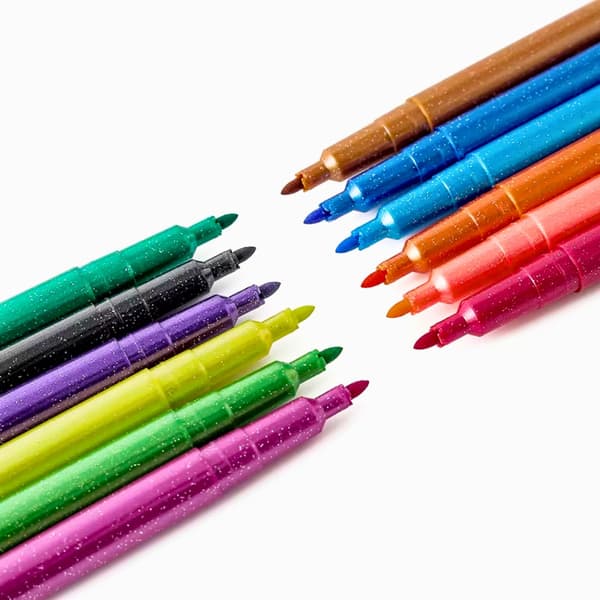 Glitter Pens 12-pack - colorful pens for crafts