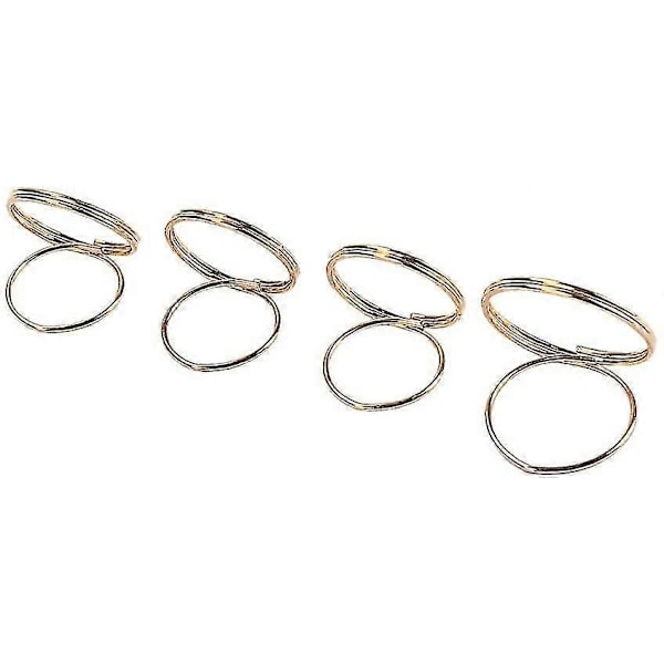 4st Gitarrdelar Gitarr Fingerplektrum Plektrum Pushing Rostfritt Stål