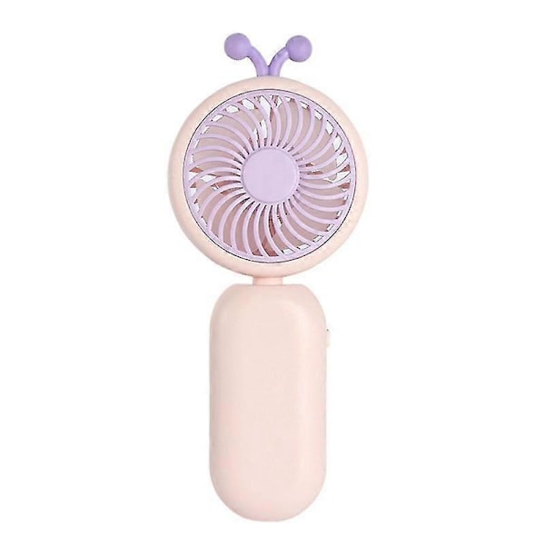 Mini Kannettava Tuuletin Taskutuuletin Ladattava USB-tuuletin Matkaystävällinen Jäähdytystuuletin - VÄRI: Pinkki