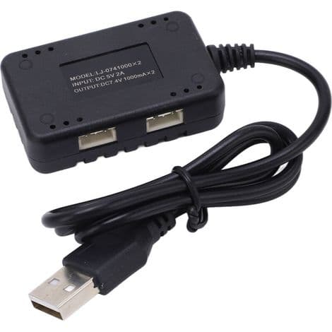 Universell 7,4V hurtiglader, for 7,4V batterier til kjøretøy, droner, etc.