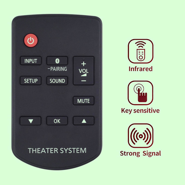 Fjernkontroll for Smart Theater System Player for Panasonic N2QAYC000098