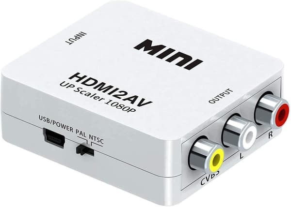 HDMI-komposiitti-RCA-CVBS-AV-muunninsovitin