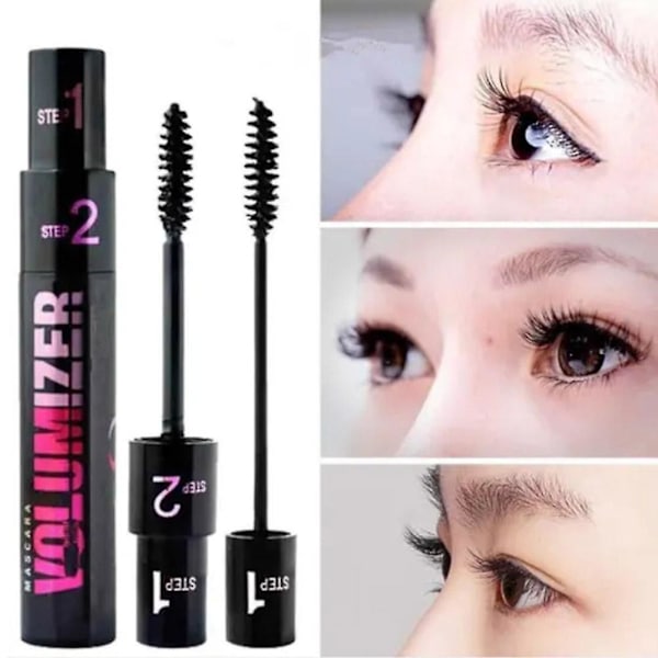 Mascara To-i-Én Effekt Krøl Tyk Vandfast Og Svedfast Langvarig Ikke-Smudset Makeup-Fri Primer Mascara