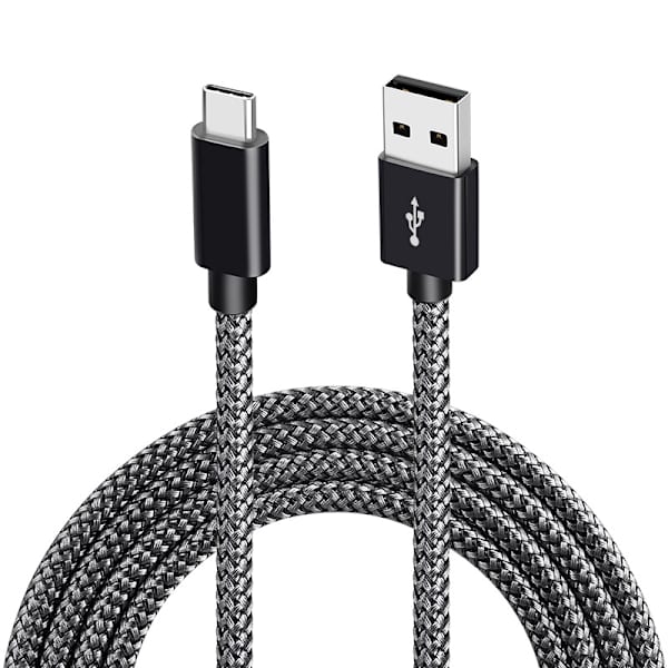 USB 2.0 to USB-C Cable 3A Fast Charging Black 2 m