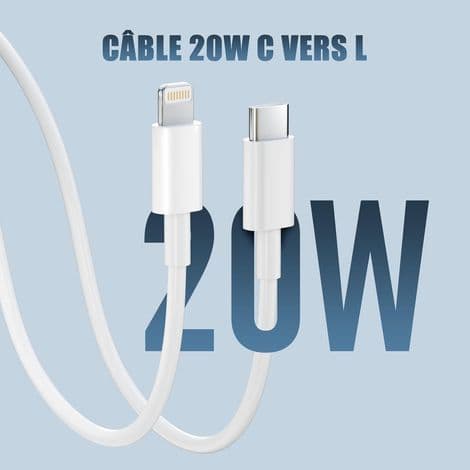 2-pakning hurtiglader for iPhone, PD USB-C veggplugg med 2m USB-C til Lightning-kabel for iPhone 14/14 Pro/13/13 Pro/13 Pro Max/13 Mini