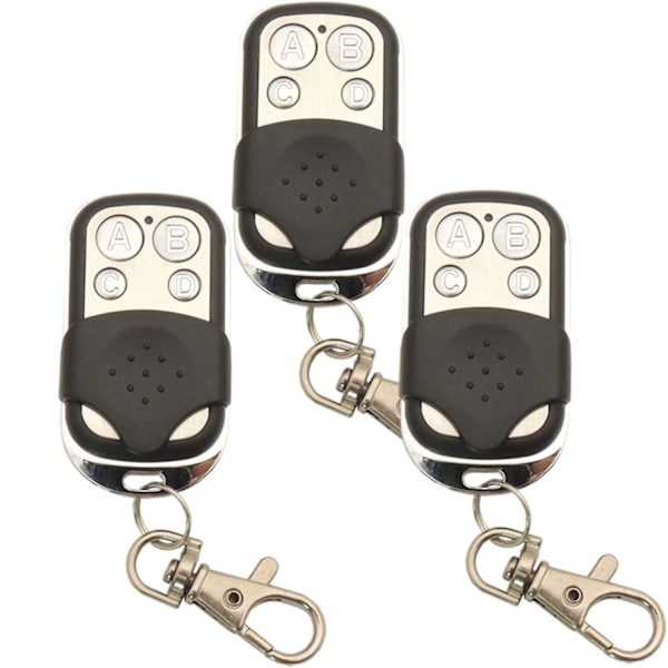 3 stk. 433,92 MHz Universal Kopiering Trådløs Fjernbetjening Nøgle FOB RF Sender Til Klon Garageport Åbner 433 MHz Duplikator