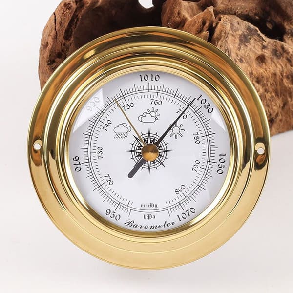 Analog vejrstation - barometer, termometer, hygrometer 4 dele