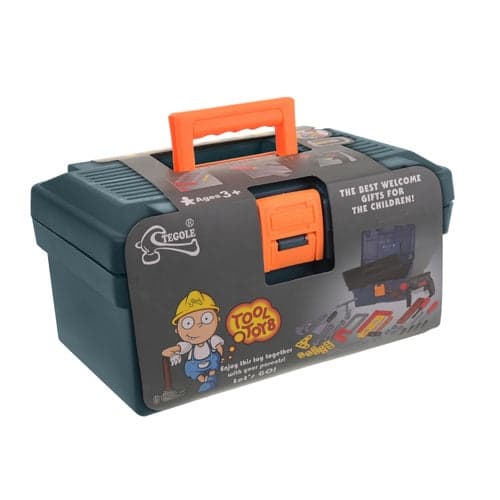 Kids' Plastic Tool Box 32 Pieces with Carry Case, Ages 3+