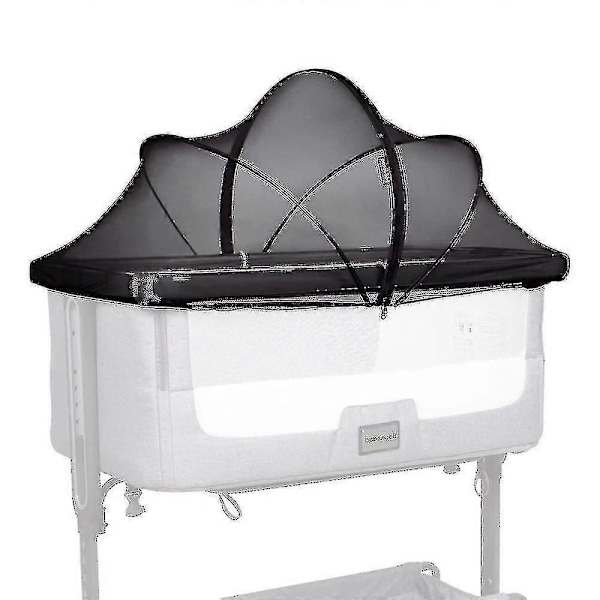 Myggenet til Bassinet - Beskyttelse mod Myg, Katter og Insekter (Sort) Dpn