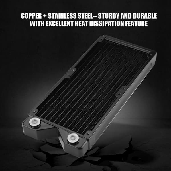 240 mm kobber vandkølingsradiator til computer