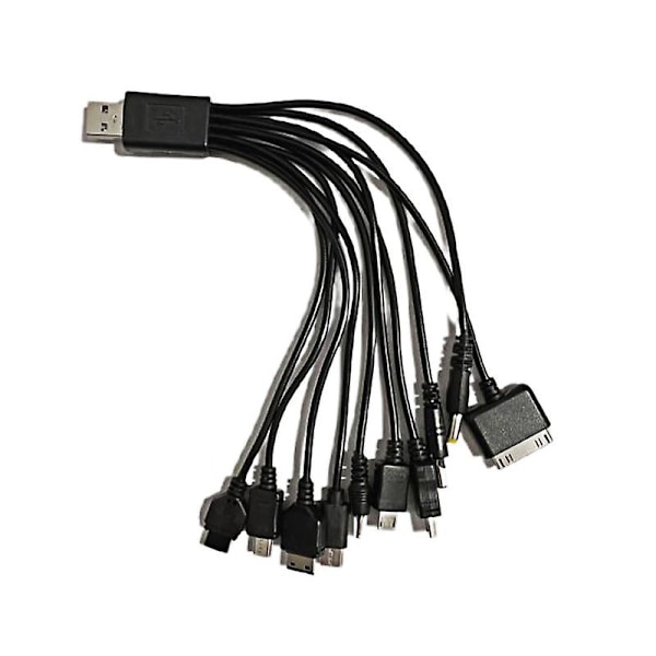 10-i-1 USB Universal Multifunktionell USB-laddningskabel för mobiltelefon Shytmv