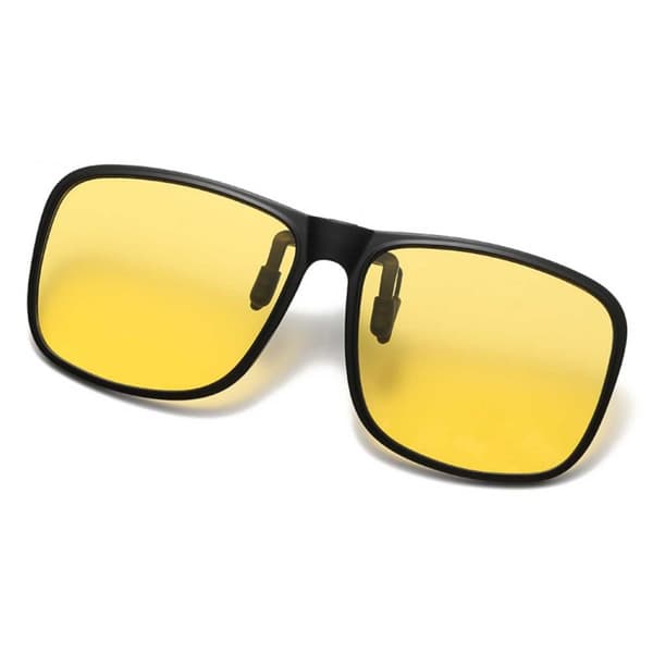 Sammenleggbare solbriller Clip-On Night Vision Gul