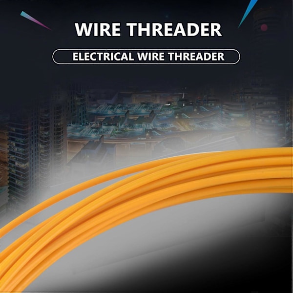 20M 3mm Guide Device Glasfiber Elektrisk Kabel Dragare Tryckare Kanal Orm Rodder Fisktejp Tråd