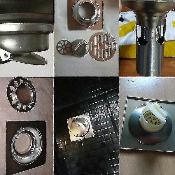 Trykk-type Gulvsluk Pedaltype Gulvsluk Gulv 15x15cm