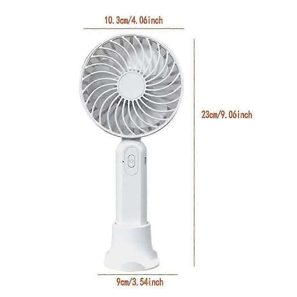 Mini USB Genopladelig Håndholdt Ventilator (Blå)