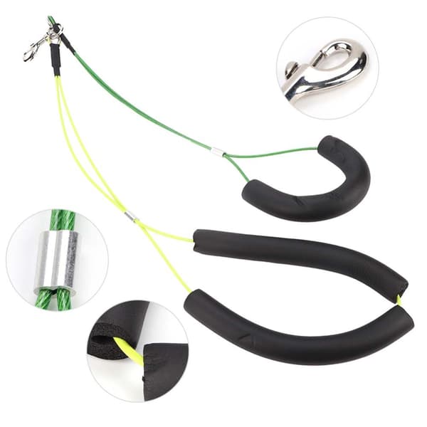 Adjustable Grooming Table Leash - Yellow/Green