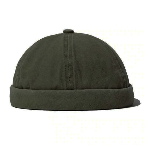 Vintage vasket Miki-hatt lue Docker-lue Grønn
