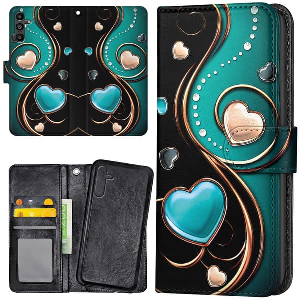 Samsung Galaxy A36 5G - Wallet Case/Cover Hearts
