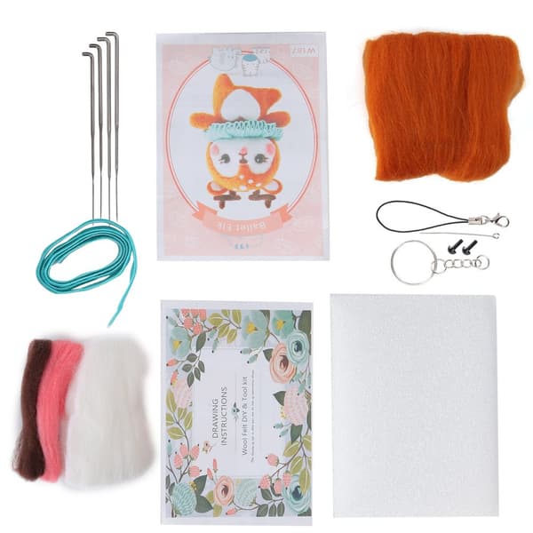 DIY Ballet Deer Needle Felting Kit - Handmade Toy for Beginners Craft