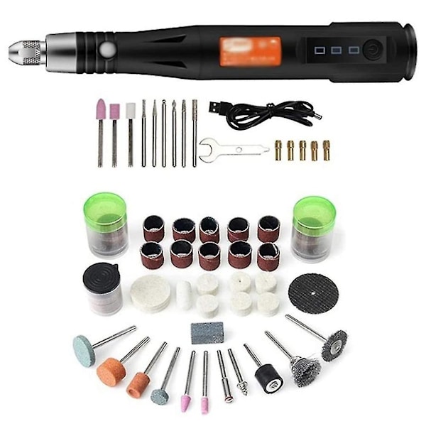 105 Pcs 30w Corded Kit Mini 3 Speeds Adjust Grinding Machine Lightweight Nail Drill Usb Engraving P