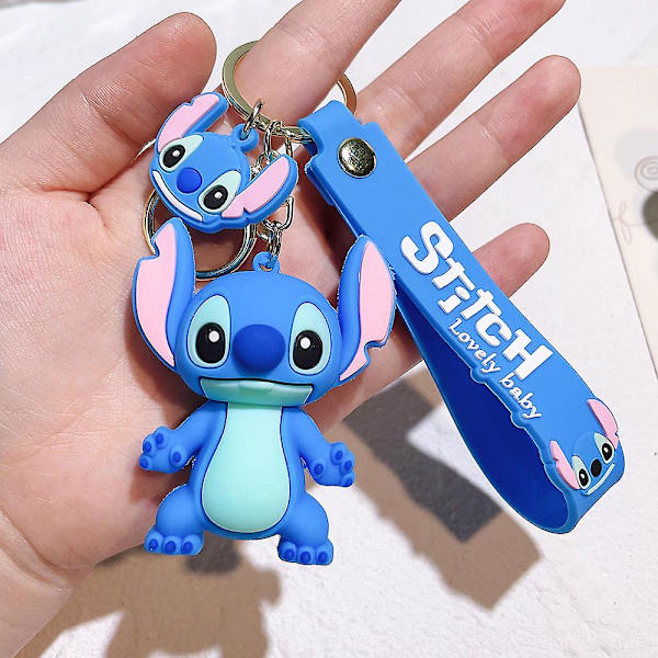 1 stk Animasjon Tegneserie Disney Stitch Nøkkelring Vedheng