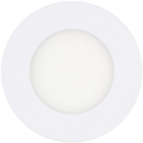 Forsænket LED Panel Spotlight Rund Ekstra-Flad Cut Downlight Panel Varm Hvid (2,5 tommer)