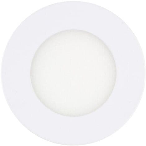 Infälld LED Panel Spotlight Rund Extra-Platt Skuren Downlight Panel Varmvit (2,5 tum)