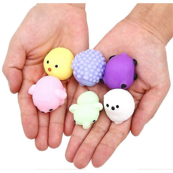 2024 24 stycken partypresenter, barns mochi, barns mini kawaii mochi, ångestlindrande leksak, påsk