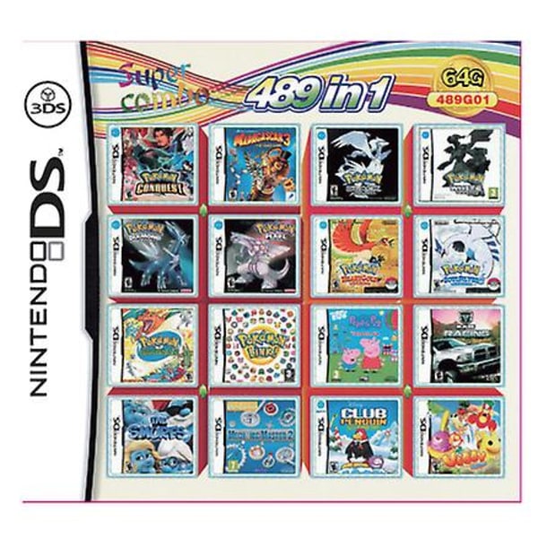 3ds Nds Pelikasetti: 208-in-1 Yhdistelmäkortti, Nds Monipelikasetti 482 In1, 510 Ja 4314 Pelillä