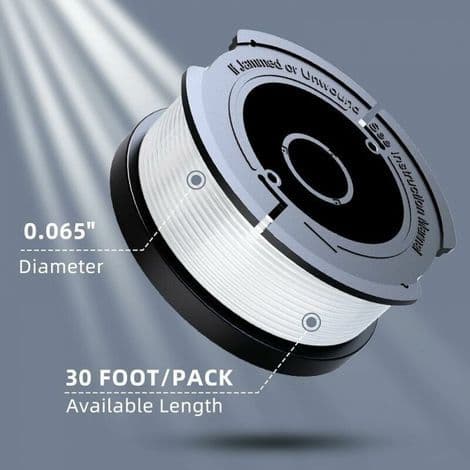 Egnet for erstatningsspole, trimmerhode og tilbehør til BLACK+DECKER AF-100-3ZP gressklipper
