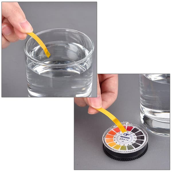 Universal pH Testpapir Strips pH Test Strips Rulle, pH Måling Fuld Range 0-14 16,4 ft/Rulle (4 Ruller)