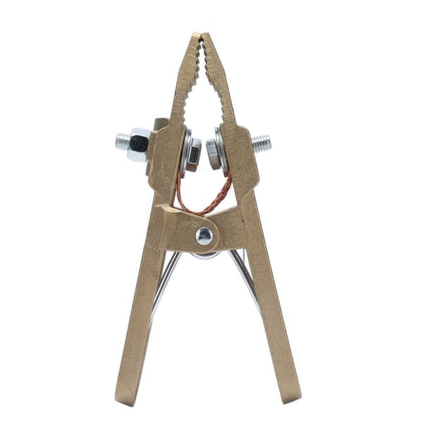 High Strength 600A Brass Earth Clamp - Ideal for Welding, Cutting, and Support