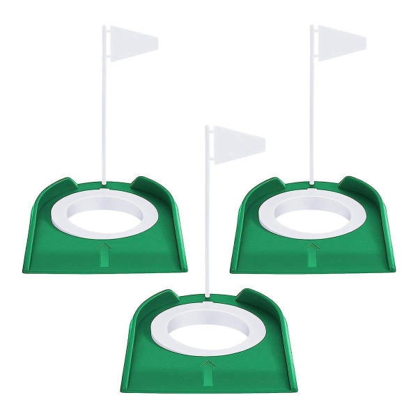 3 st Golfputtkopp Golfhål Träningshjälpmedel Golftillbehör Golfträningsputters Med Plast