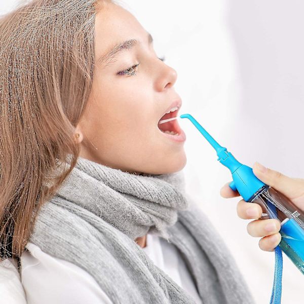 Tonsilstenborttagare Dental Water Jet Flosser Manuell Pumptyp Lågtrycksspruta För Tonsilsten, Halsont Och Lösning För Dålig Andedräkt