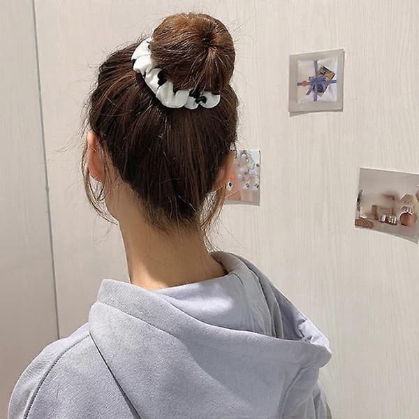5 stk. Ko Hår Elastikker Fløjl Elastisk Scrunchie Hårbånd Elastisk Hår Scrunchie Hovedbeklædning til Piger Kvinder