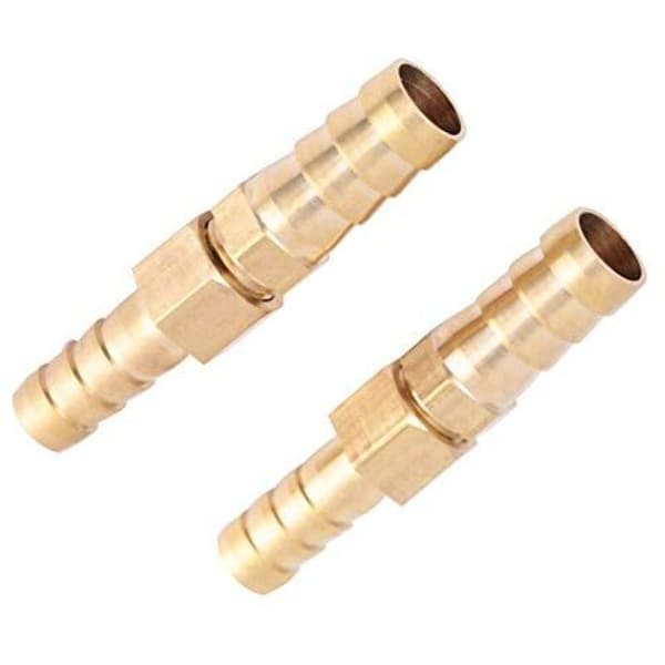 Messing Barb Reducer, Kompressionsrørtætning, Lige Rørfitting, Rørfittingkomponenter (8-10 mm)