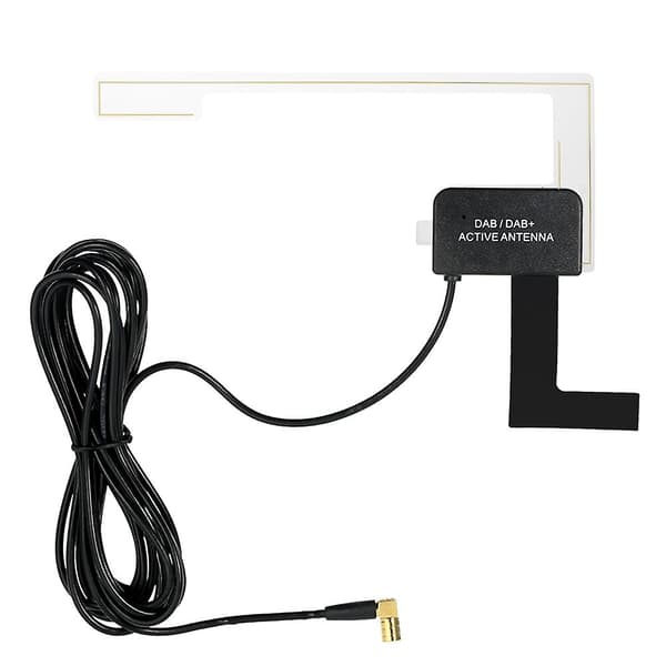Bilradioantenne Digital DAB DAB+ Aktiv Antenne SMB Retvinklet Stik Universal