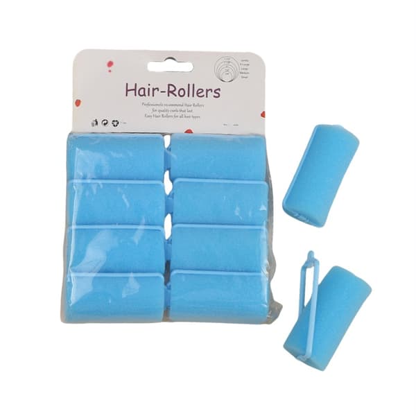 12-pack Soft Foam Hair Rollers for Waves and Curls - Gentle Heatless Styling