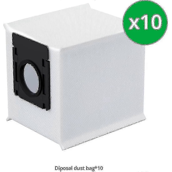 For 360 Botslab S8 + 10 stk Støvsugerposer Kompatibelt Sett, Reservedeler Tilbehør For Støvsugerroboter