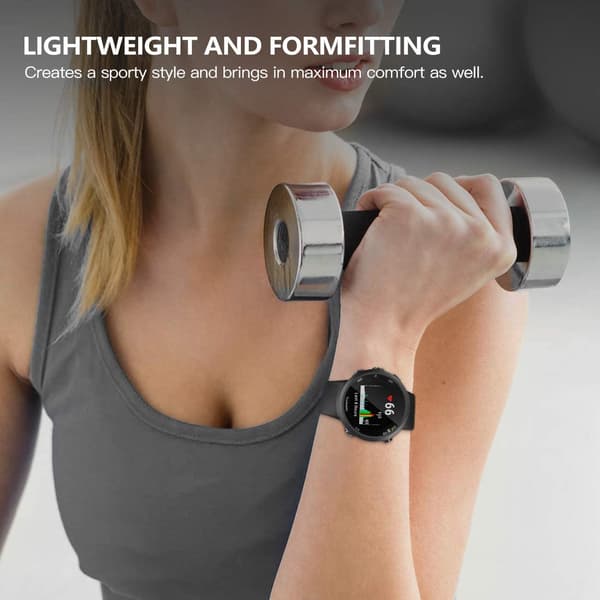 Garmin Forerunner 45/45S ranneke silikoni Musta