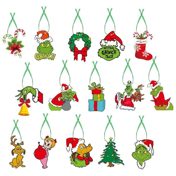 20 Grinch-tema juletrepynt