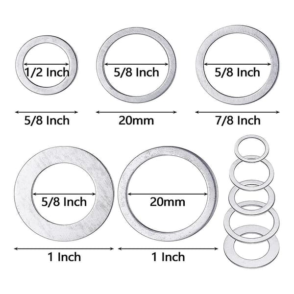 20 st sågbladshylsor set sågblad adapter ring sågblad, för sågblad, blad innerhål conv