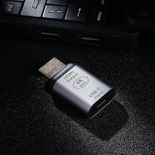 Typ A 4K 60Hz USB 3.1 Typ C Hona till HDMI Hane Adapter Konverterare för MacBook Chromebook Pixel