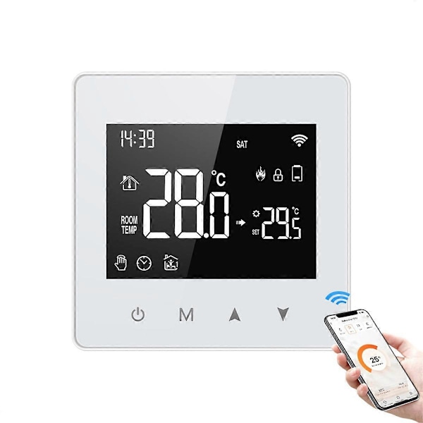Tuya ZigBee Termostat Smart Home Batteridrevet Temperaturregulator til Gaskedel Fungerer med