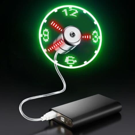 USB LED Urteblæser med Realtidsindikator, USB URTEBLÆSER, Sølvfarve