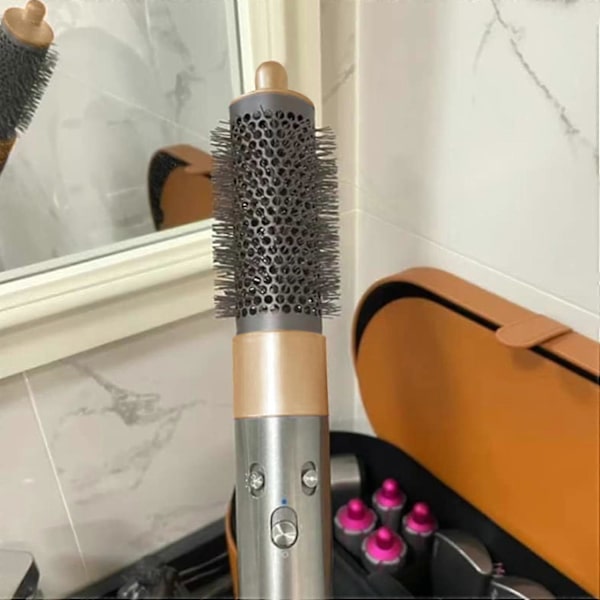 Rund Volumiserande Borste Tillbehör För Dyson Airwrap Hårfön Guld