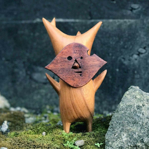 Puinen Korok-patsaskoriste Peliharrastajille Zeldalle
