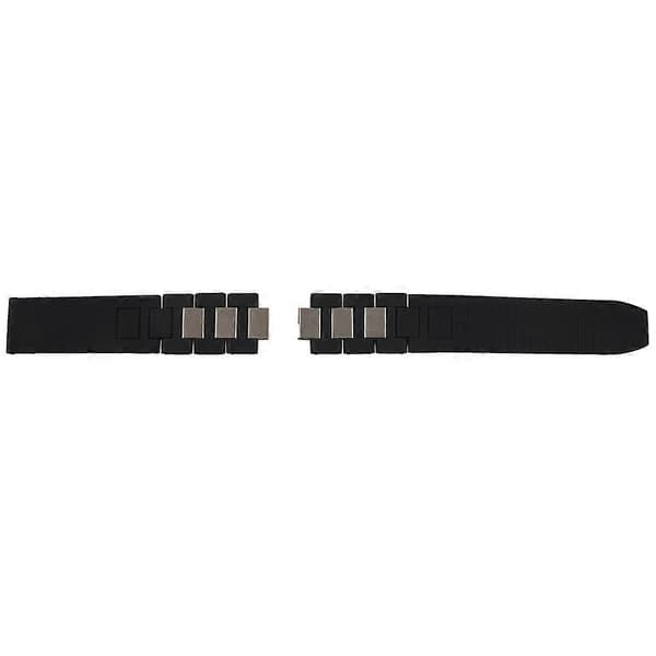 2 stk. 20 mm silikonerem til Chronoscaph Autoscaph 21 urrem, sort